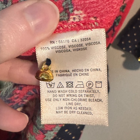 Anthropologie Maeve Floral Long Sleeve Dress with Polka Dot Accents - Picture 13 of 13